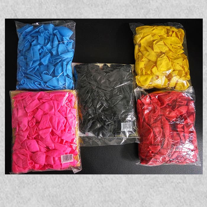 Balon Jumbo Polos isi 100/pak uk:12inch