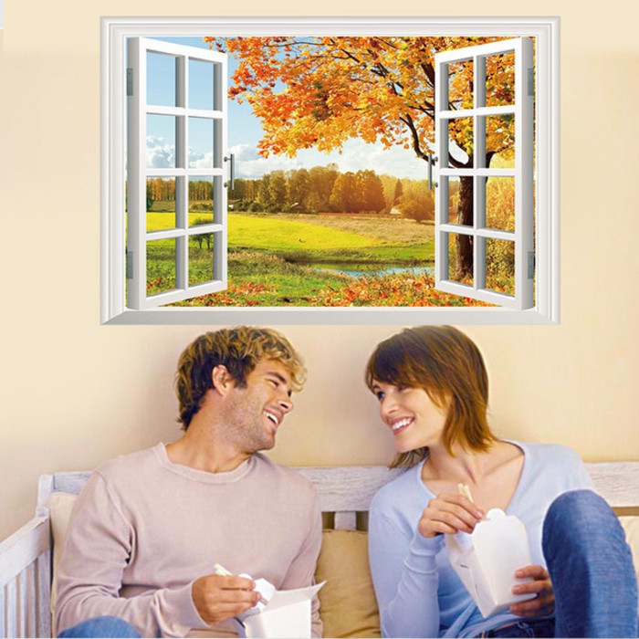 

Best Item! XL8022G AUTUMN VILLAGE WINDOW Baru!