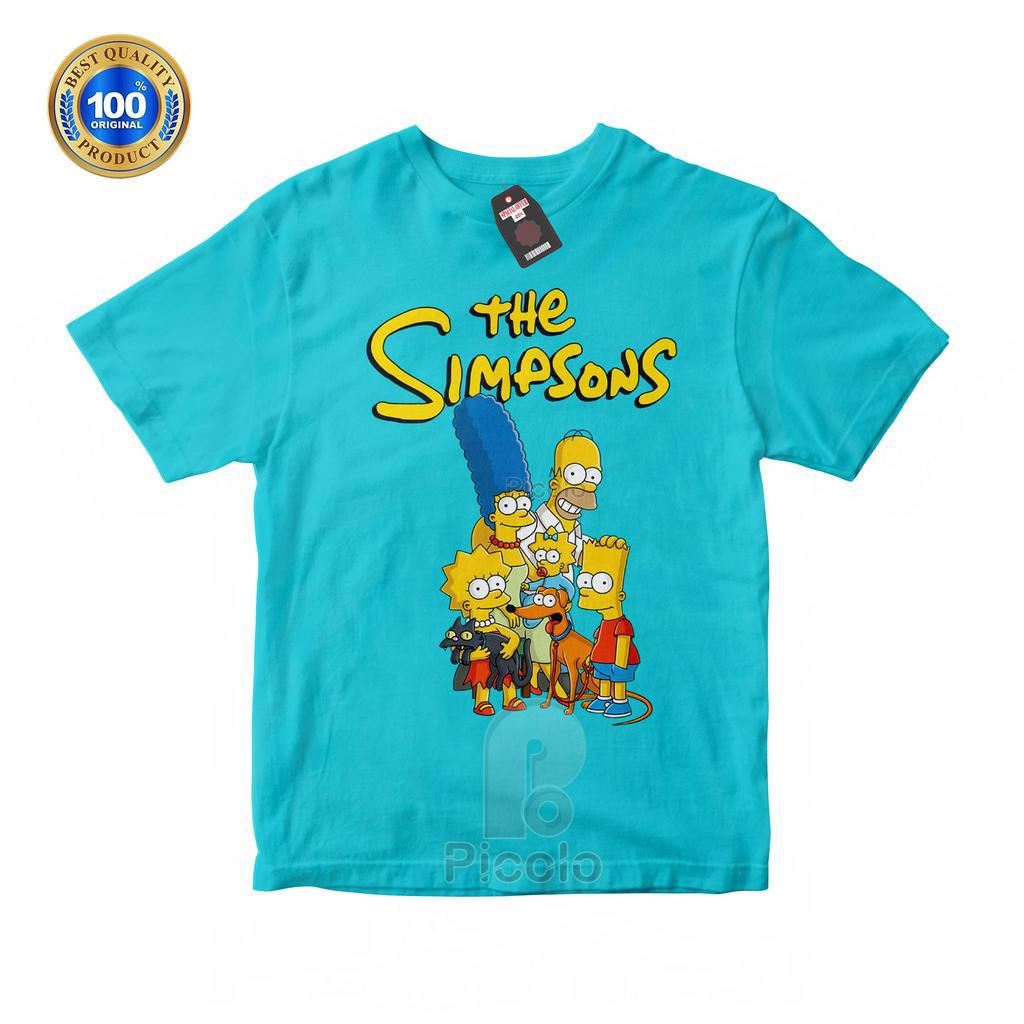 (FREE NAMA) BAJU KAOS ATASAN ANAK MOTIF KARAKTER KARTUN THE SIMPSONS UNISEX Bahan COTTUN