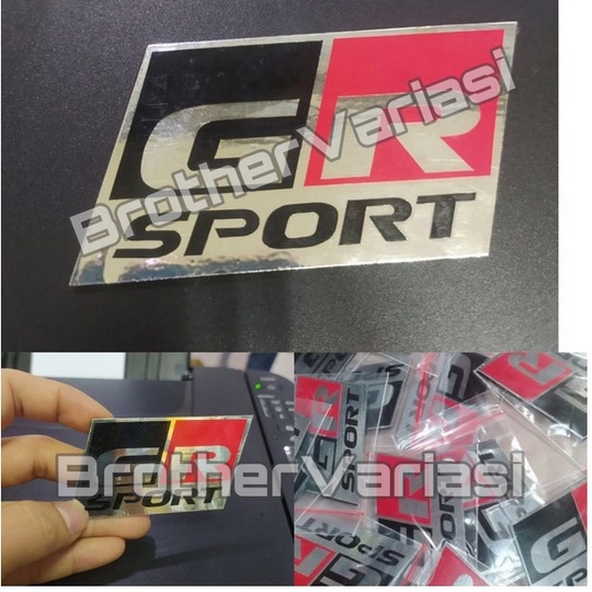 Emblem stiker GR SPORT RUSH 2021 Depan Belakang