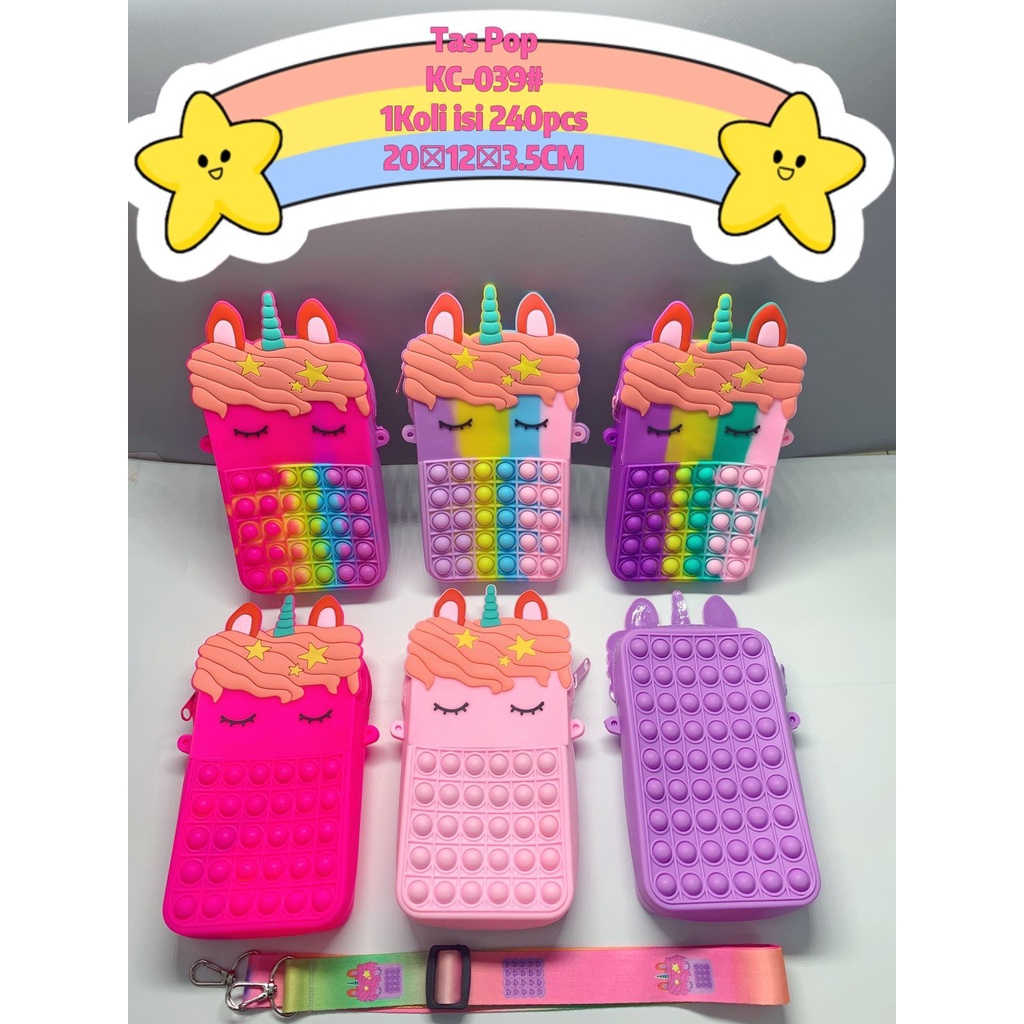 TAS POP IT HP / TAS SELEMPANG POP IT MASUK HP