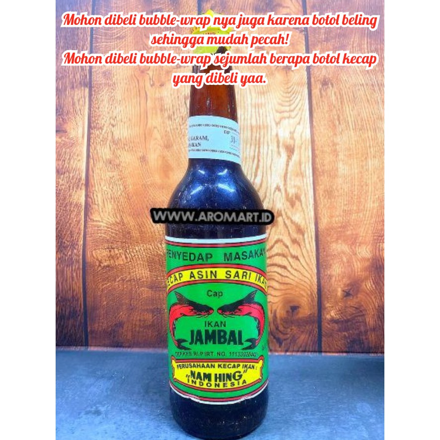 

Kecap Asin Ikan Jambal (Harga produk belum termasuk bubble-wrap!) - 620 ml