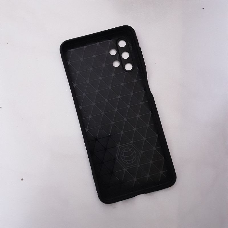 Case Samsung A32 5G 2021 6.5" softcase carbon fibre brushed proteksi kamera lubang kamera presisi