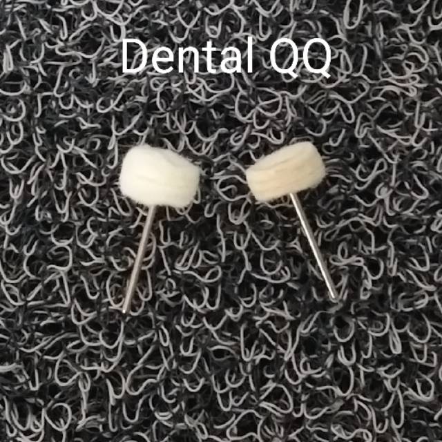 Dental Bur Polishing bulu domba // wheel wool lowspeed // bor poles shining effect gigi