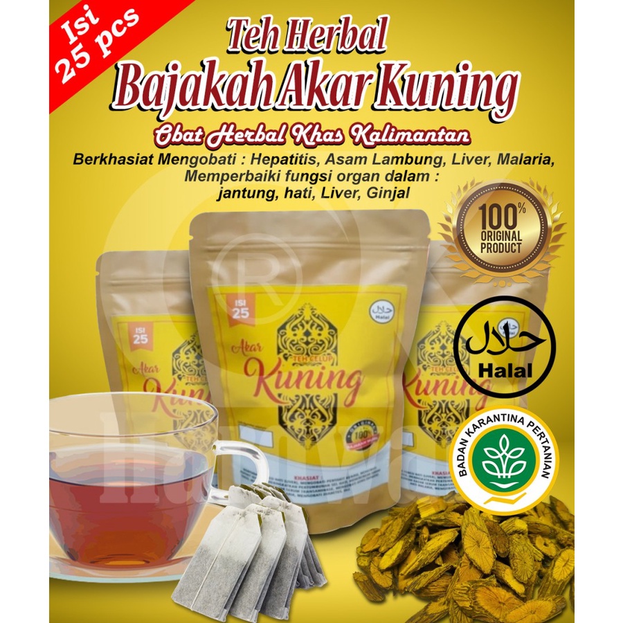 

Teh Celup Bajakah Akar Kuning Original Asli Kalimantan Obat Herbal