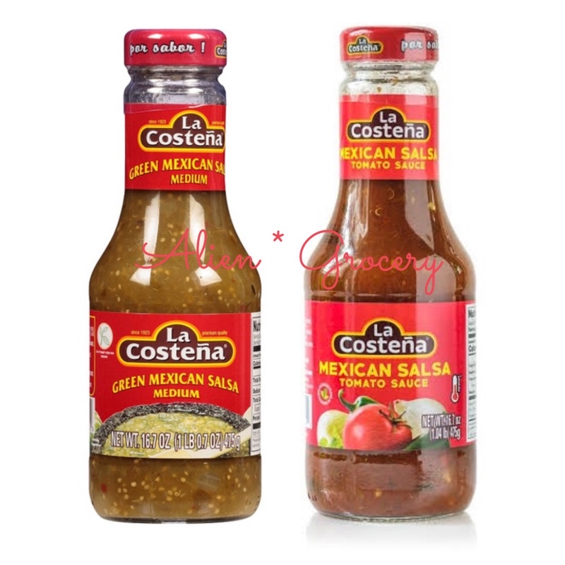 La Costena Green Red Tomato Mexican Salsa Sauce 475gr