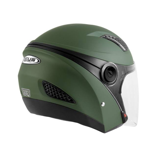 ZEUS ZS-610 F.GREEN HALF FACE DOUBLE VISOR-1