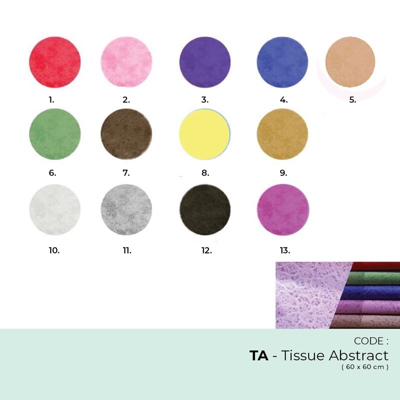 

Flower Wrapping Tissue Paper / Kertas Tissue Abstract - TA