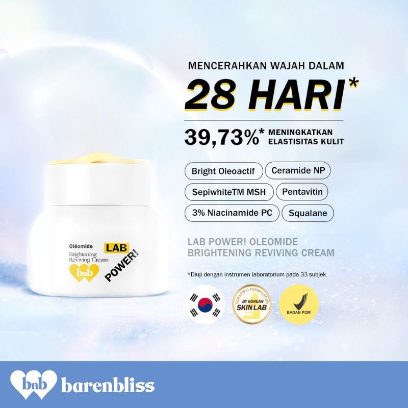 BNB Barenbliss LAB POWER Brightening Reviving Cream 30GR