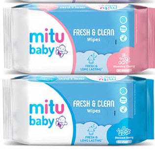 Mitu Baby Wipes Fresh &amp; Clean 50'S