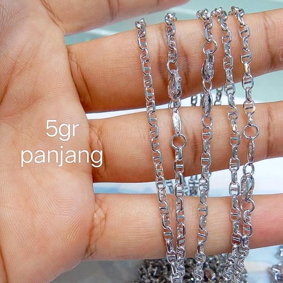 Kalung panjang terbaru rantai anak dan dewasa emas asli kadar 700 750 70 75 16k 17k filk diorr wanita pria gold rose