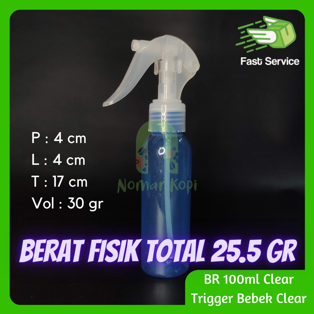 Botol 100ML BR BIRU Mini Trigger Bebek