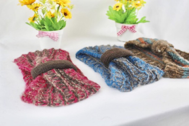 Bandana Rajut Wool Headband Winter Warm