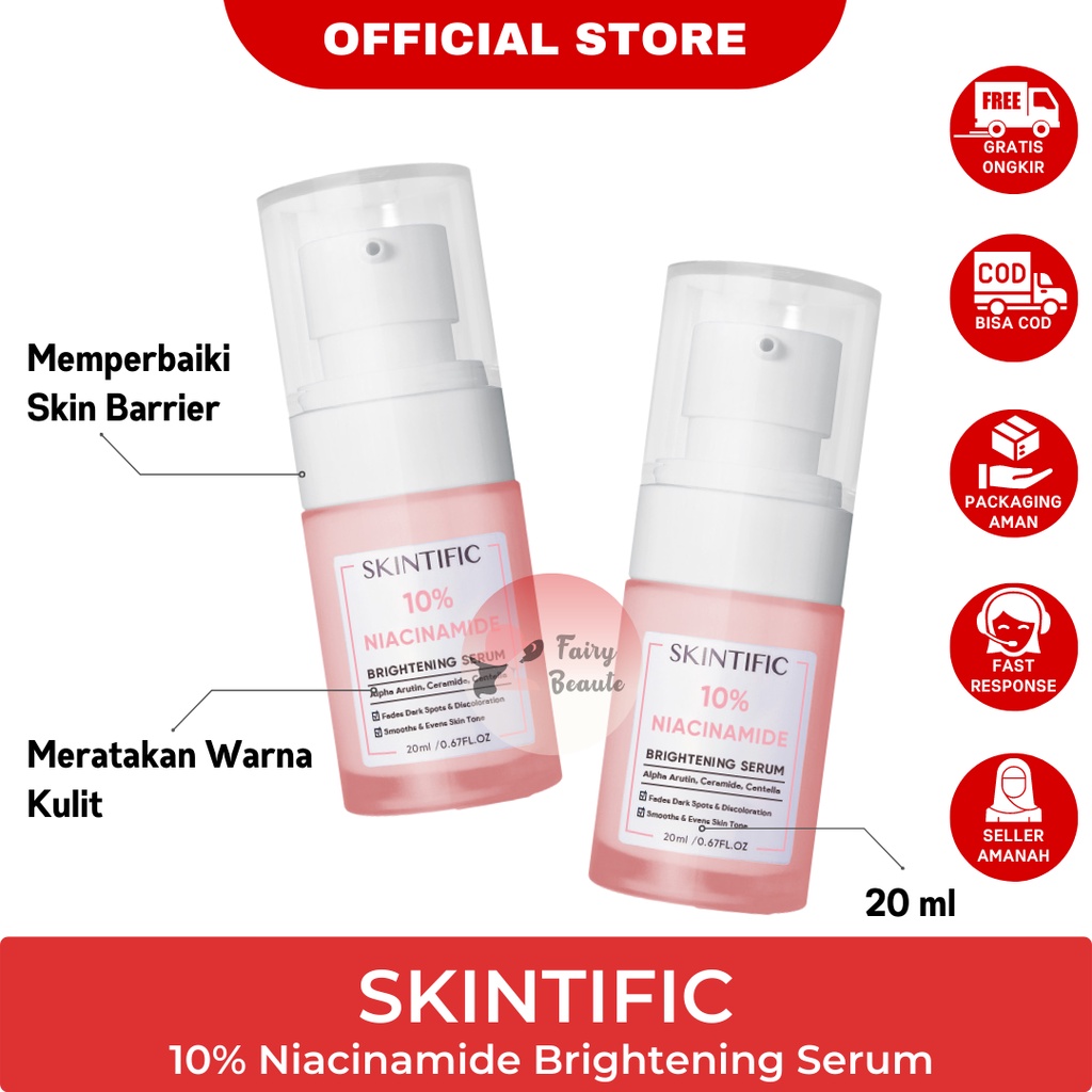 Jual SKINTIFIC Niacinamide 10% Niacinamide Brightening Serum 20Ml BPOM ...