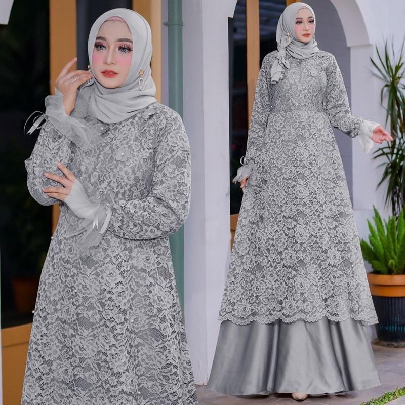 New Produk Bellona Baju Gamis Full Brukat Gamis Remaja Dewasa Gamis Brukat Premium/Ukuran S-M , L , XL , XXL / Gamis Brukat Kondangan / Gamis Muslim / Gamis Pesta / Brukat Kombinasi Maxmara