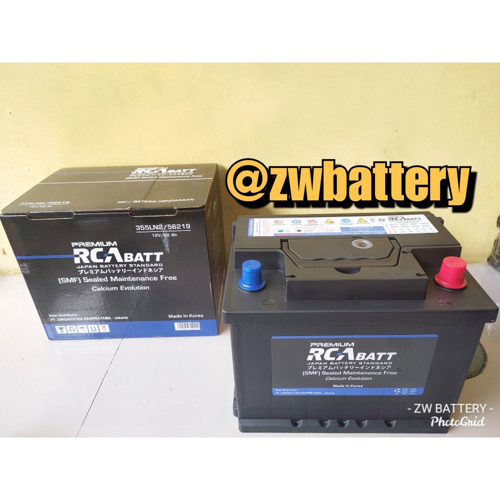 AKI MOBIL INNOVA REBORN BENSIN RCABATT MF OEM 355LN2 / LN2 | 12V - 62Ah