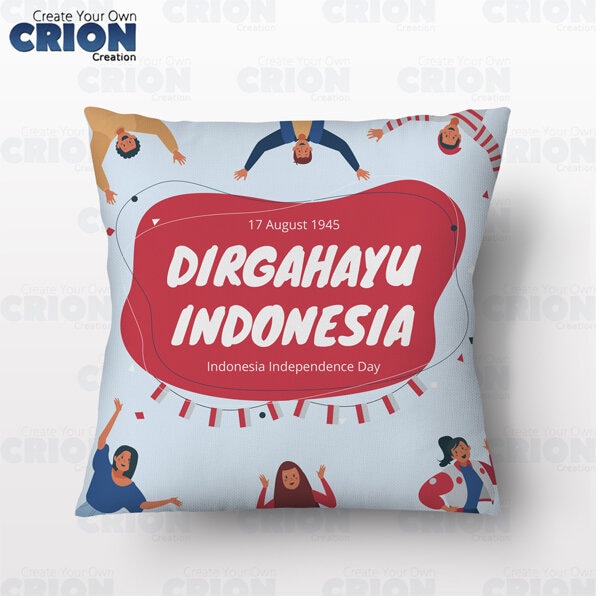 Bantal HUT RI - Kemerdekaan Indonesia - souvenir/kado - By Crion