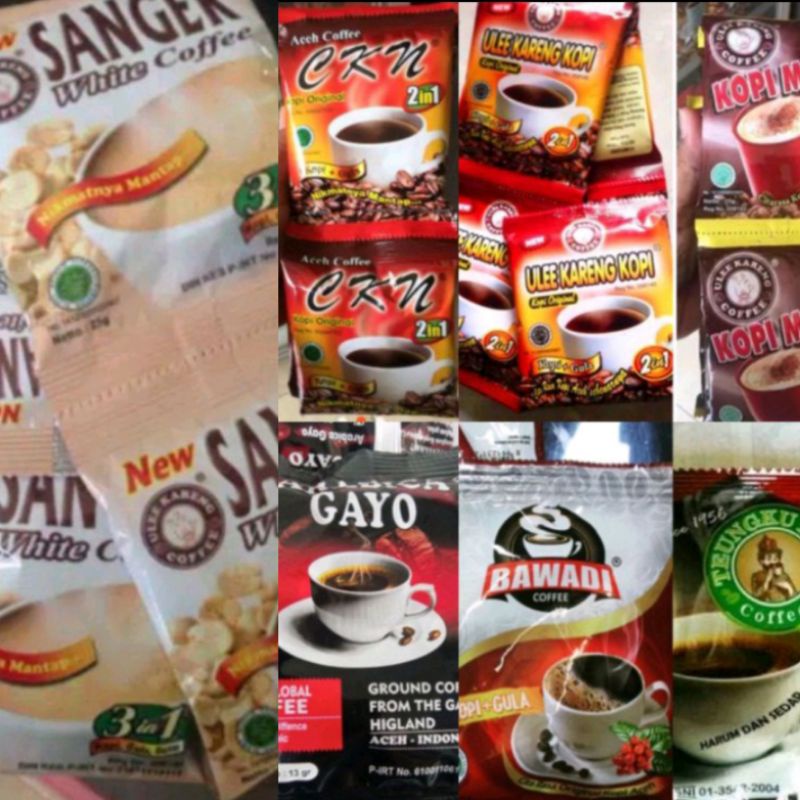 

8 Kopi Saset Best seller di Aceh