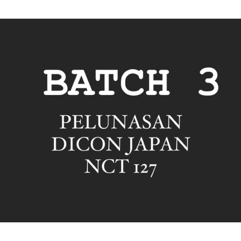 [PELUNASAN] BATCH 3 - Sharing DICON JAPAN Vol. 5 NCT 127