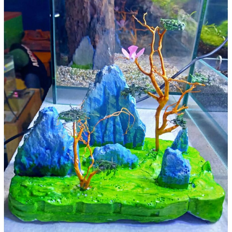 hiasan asesoris aquarium