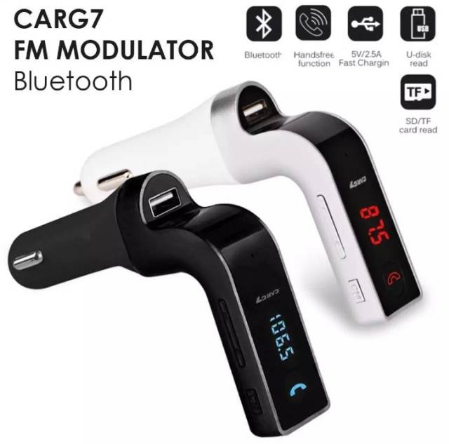 CARG7 FM MODULATOR + BLUETOOTH MP3 PLAYER MUSIC RADIO MOBIL  / MURAH BANGET