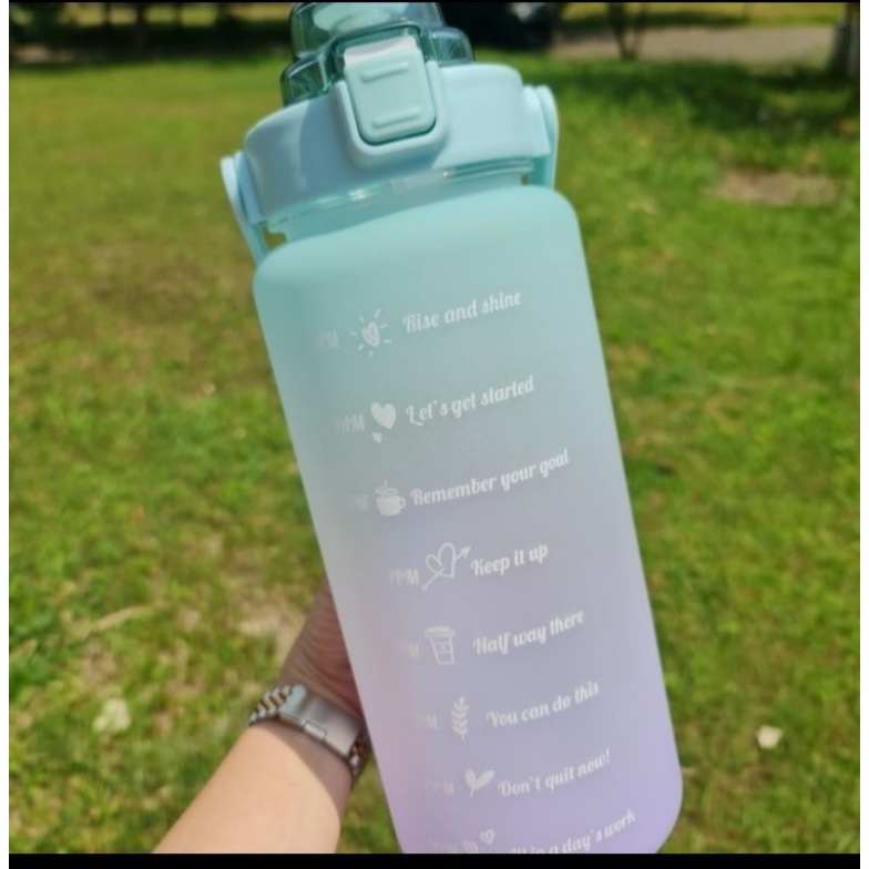 Botol Viral 2 L Botol OmBre TRitan BoTol Nagita Botol Motivasi Botol Sport