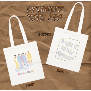 bts dynamite tote bag