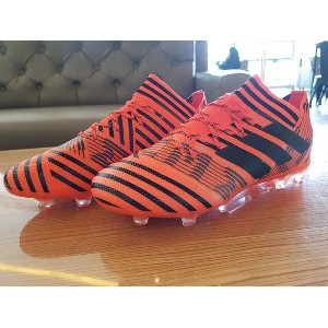 Terlaris  Sepatu Soccer Adidas Nemeziz 17 1 FG   Solar Orange Core Black