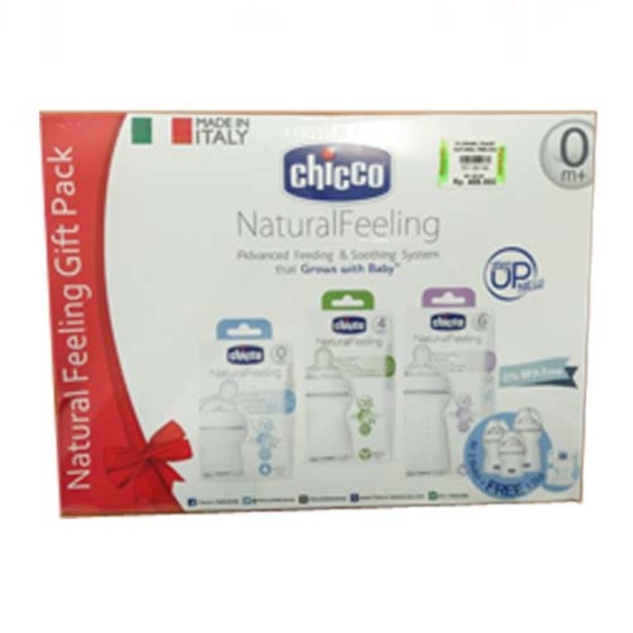 Chicco Paket Natural feeling Bottle 3Pcs/Paket Botol susu chicco isi3