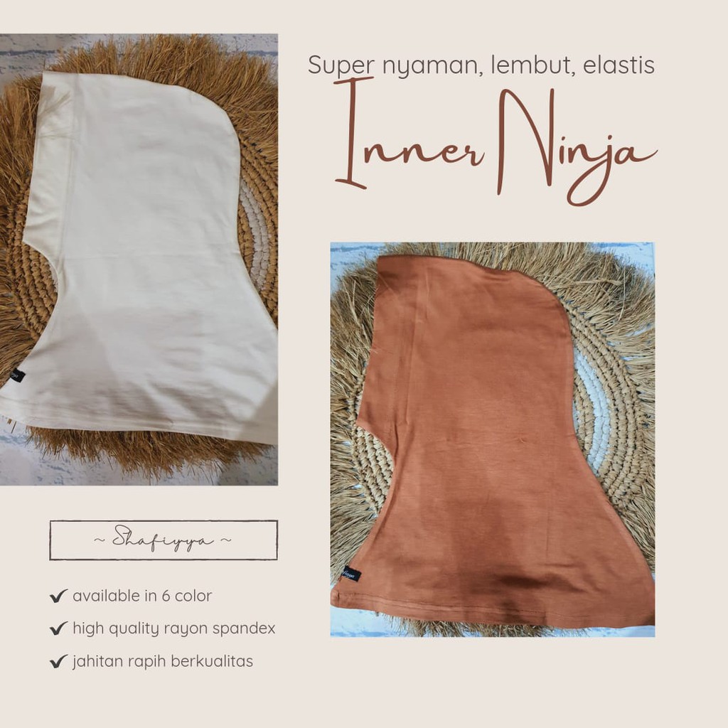 Premium Inner Hijab Ciput Ninja Shafiyya - Inner Ninja Anti Tembem