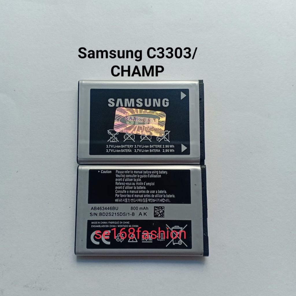 Baterai Samsung C3303 Champ Batre BAtere BAttery