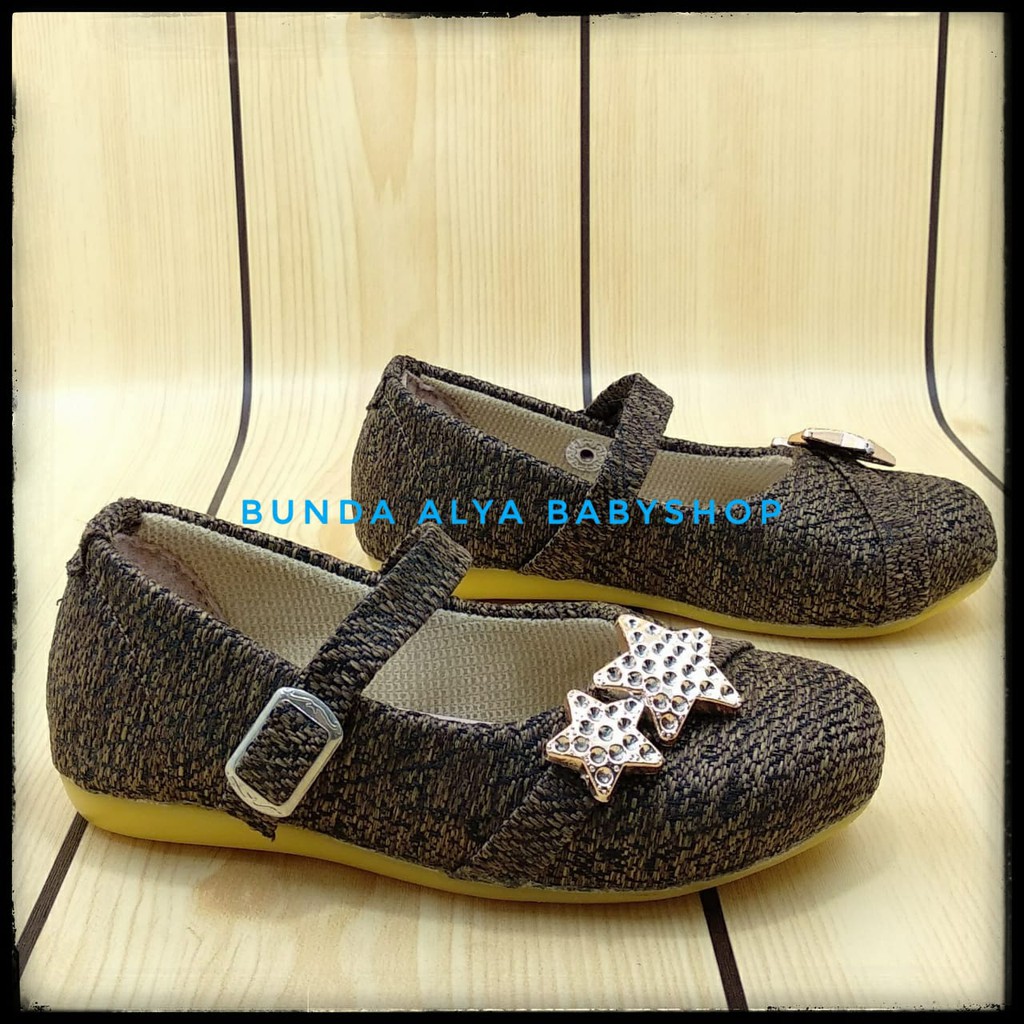 Sepatu Anak Perempuan Usia 2 3 4 5 6 Tahun COKLAT - Sepatu Pesta Anak Cewek Casual Size 24 - 35