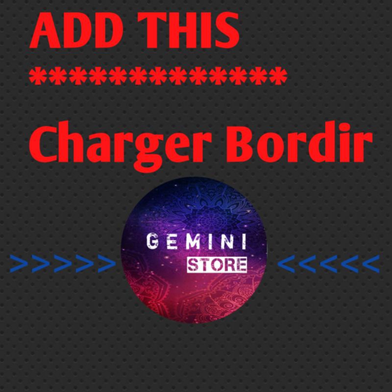 Charger Bordir Costum Gemini_Store89