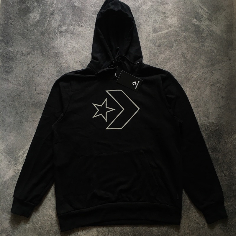 Hoodie black jaket Converse all star mountain club nouva big logo polos pria distro oversize kekinia