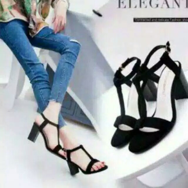 sepatu wanita high heels shopee