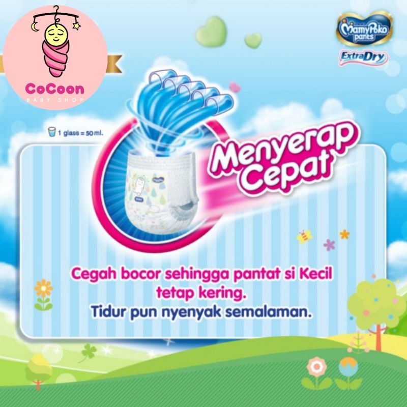 Popok Bayi Mamy poko Mamypoko Extra Dry Pants M21 M 21 Tipe Celana