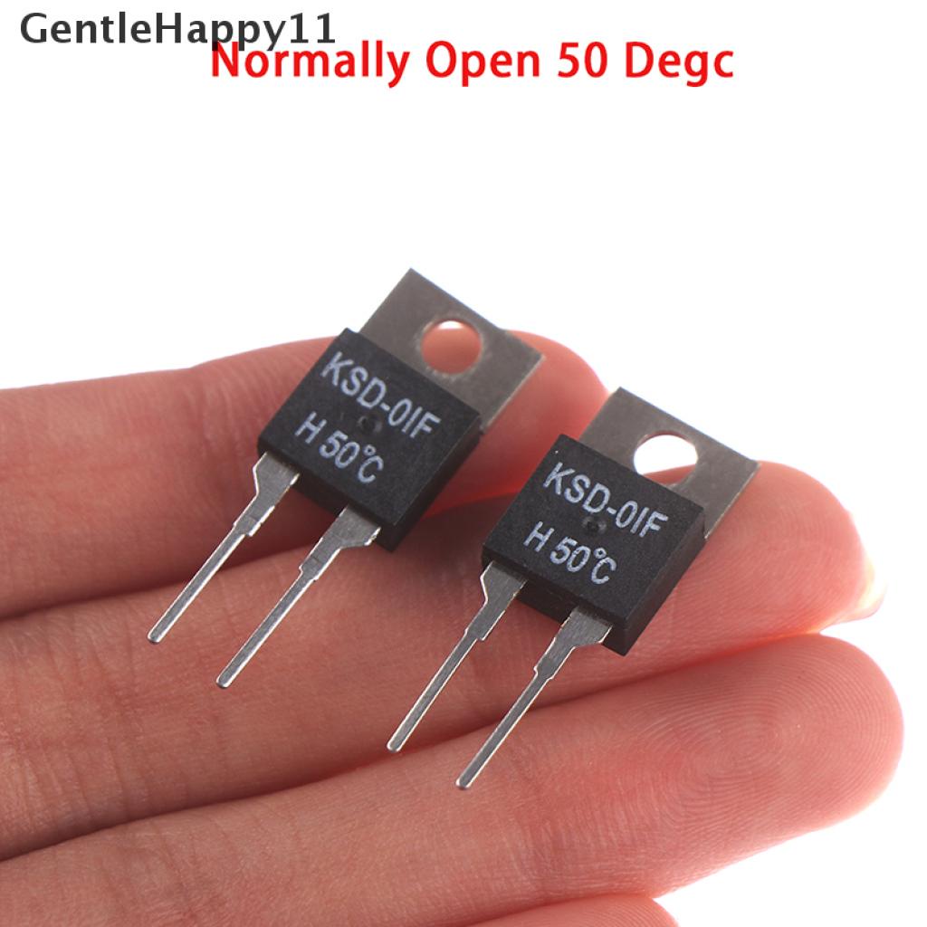 Gentlehappy 2Pcs KSD-01F 50 Degc Saklar Sensor Termostat Suhu Normal