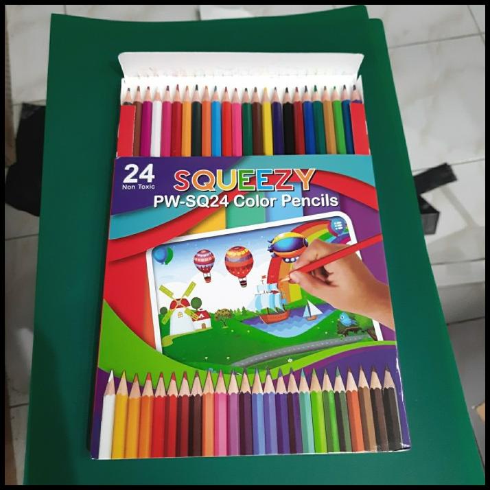 

Pensil Warna Squeezy 24 Warna Pw-Sq24 1 Set