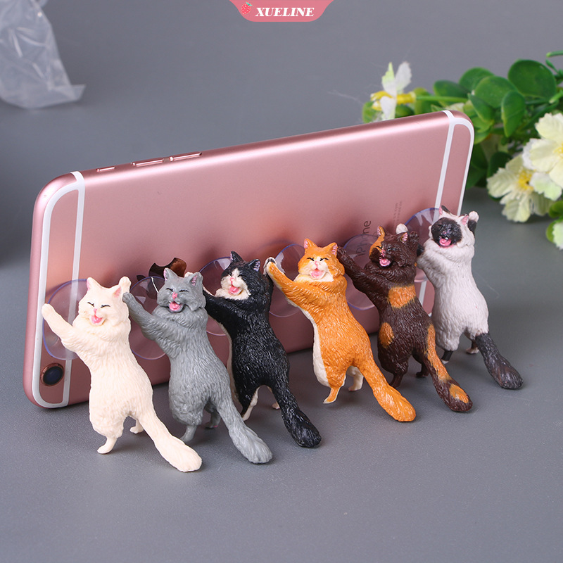 (6Pcs) Stand Holder / Dudukan Ponsel Desain Hello Kitty Kreatif Untuk Meja