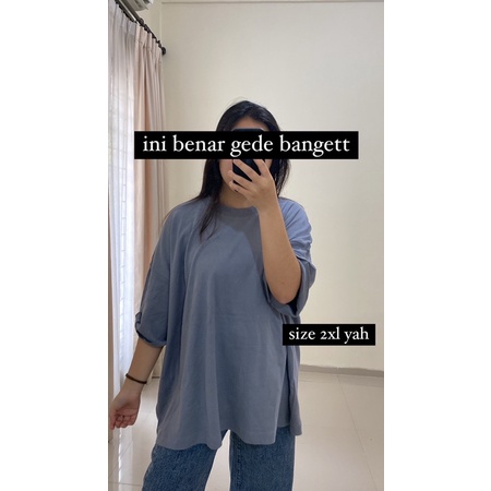 Oversized Cotton Shirt (CUMAN KAOSNYA AJA YAA)