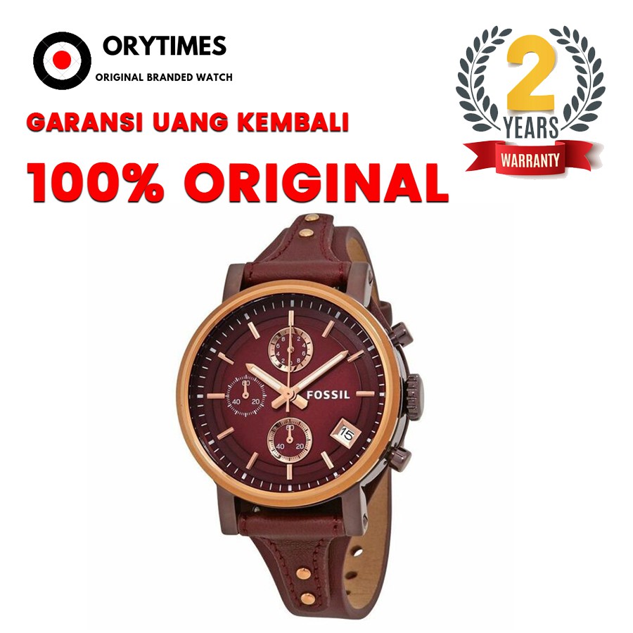 FOSSIL BOYFRIEND WINE ES4114 | JAM TANGAN WANITA FOSSIL ORIGINAL