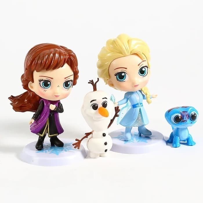 4 pcs/set Figure Frozen 2 Ana Elsa Olaf Chibi Ver.