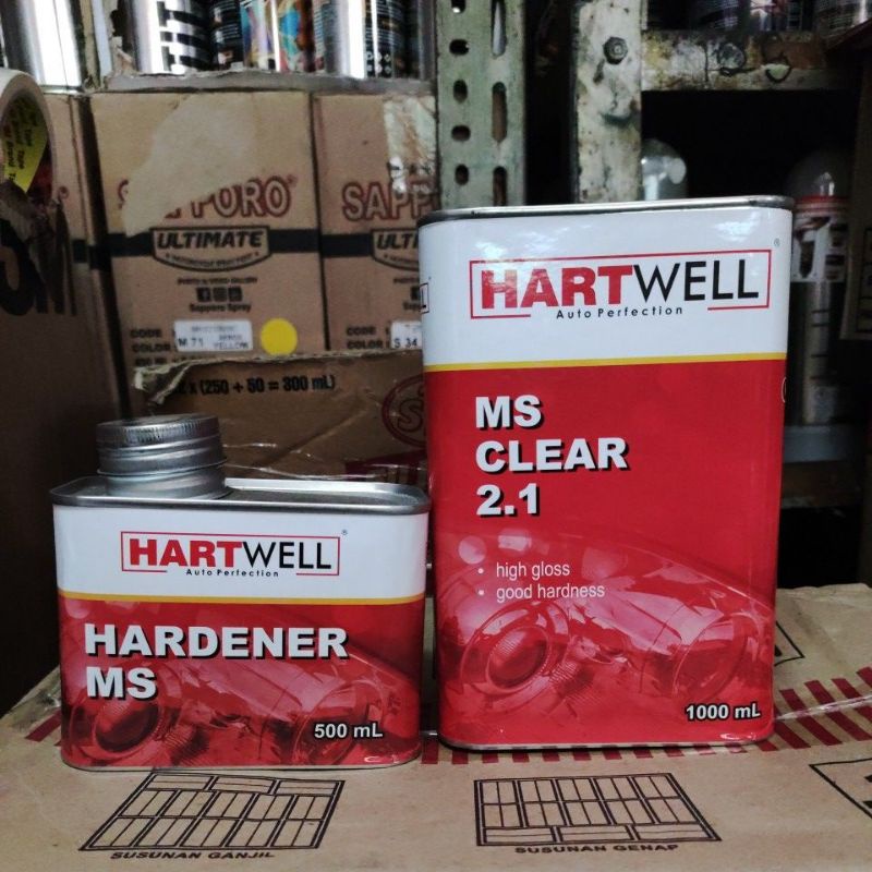 CLEAR HARTWELL MS CLEAR 1.L HARDENER 500 ML 2:1