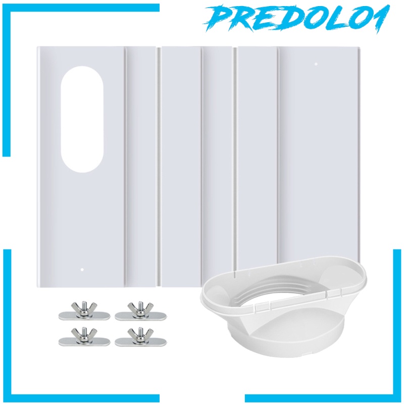 (Predolo1) Panel Segel Jendela Ac Portable Ukuran 43-140cm