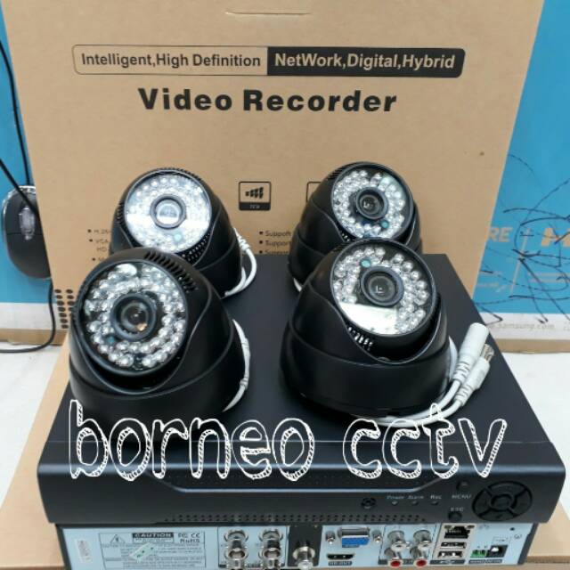 PROMO PAKET CCTV HD 4CHANNEL 1.3MP 720P KUALITAS BAGUS KOMPLIT