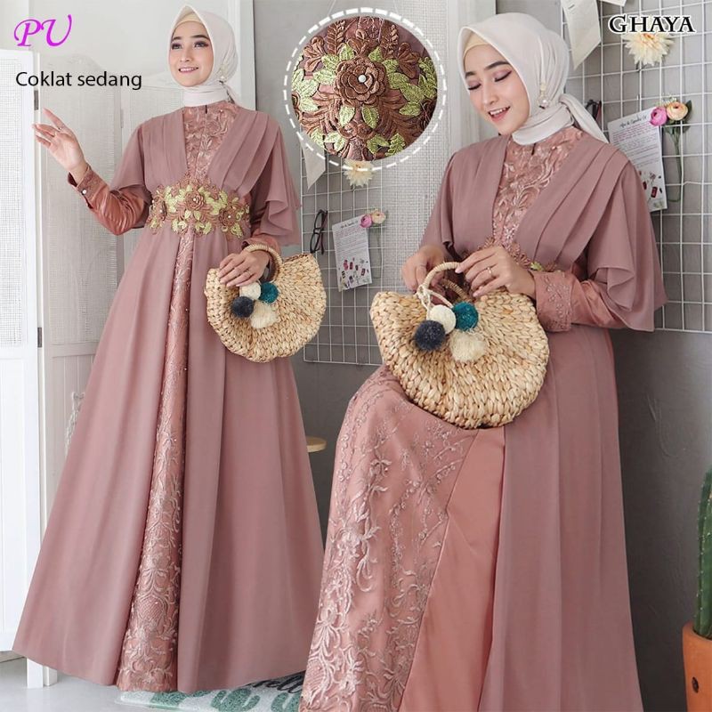 Gamis Muslim Raya Lebaran Ghaya Gamis Bridesmaid Kondangan Wisuda