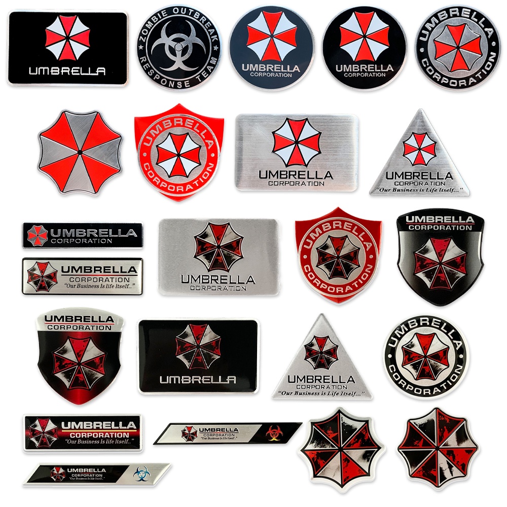 PAYUNG CORPORATION Aluminium Logam Stiker Mobil Bagasi Fender Emblem Lencana Stiker Resident Evil Mobil Dimodifikasi Stiker