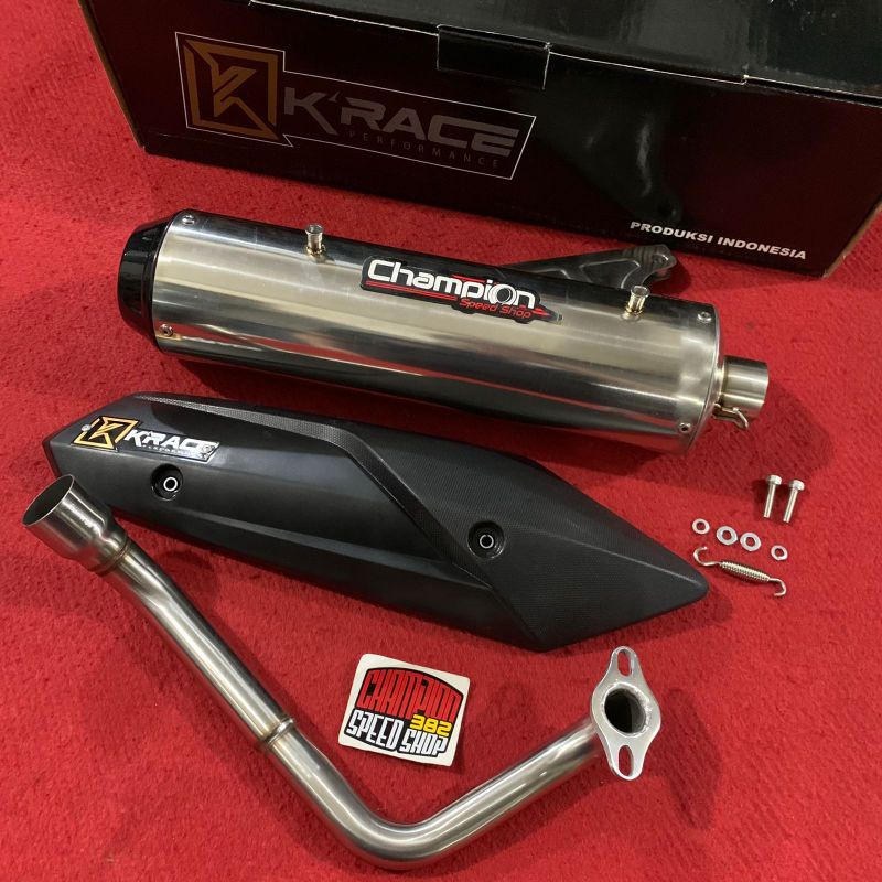 Knalpot Standar Racing Stainless K RACE KRACE Vario 110 Spacy FI Scoopy FI ESP UP T0 2019