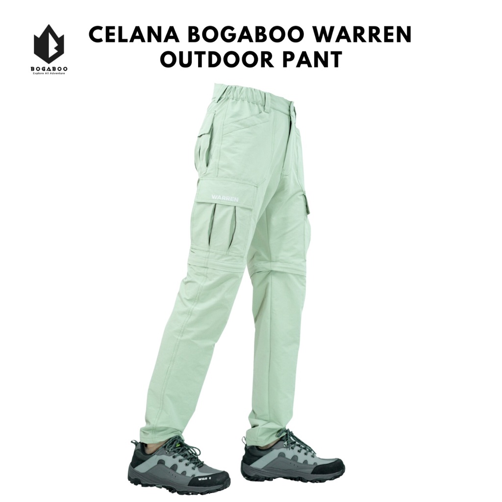 BISA COD Celana panjang gunung sambung  BOGABOO seri WARREN -  celana cargo - celana hiking - celana outdoor - celana gunung pria dan wanita