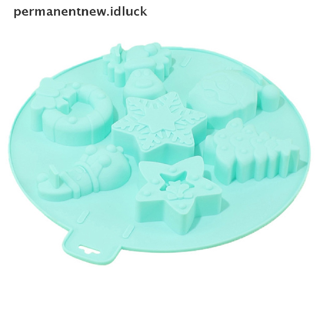 1 Pc Alat Dekorasi Kue Bentuk Manusia Salju Snowflakes Bahan Silikon Untuk Pesta Natal